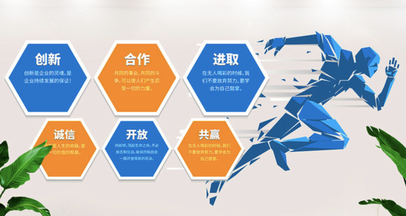 高端大氣創新企業辦公室文化墻設計(圖1) 高端大氣創新企業辦公室文化墻設計(圖1)